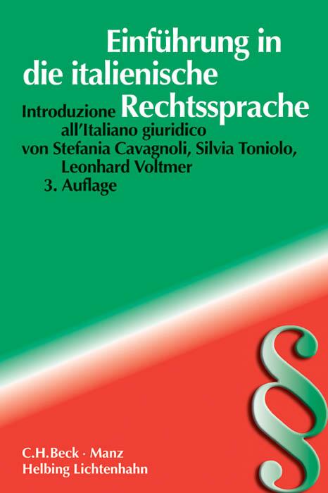 Cover-Bild Einführung in die italienische Rechtssprache