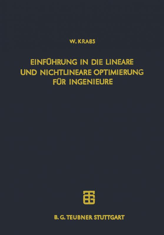 Cover-Bild Einführung in die Lineare und Nichtlineare Optimierung für Ingenieure