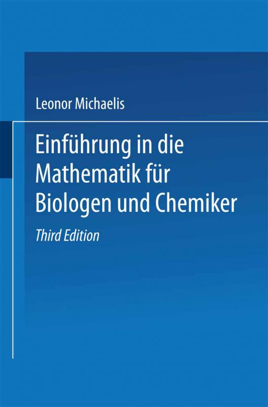 Cover-Bild Einführung in die Mathematik für Biologen und Chemiker