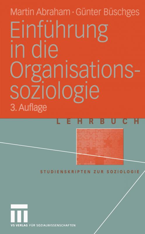 Cover-Bild Einführung in die Organisations-soziologie