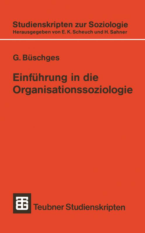 Cover-Bild Einführung in die Organisationssoziologie