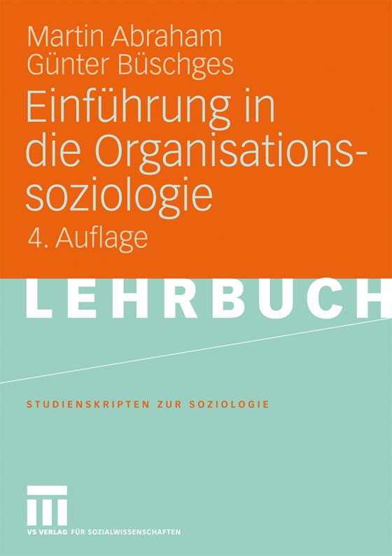 Cover-Bild Einführung in die Organisationssoziologie