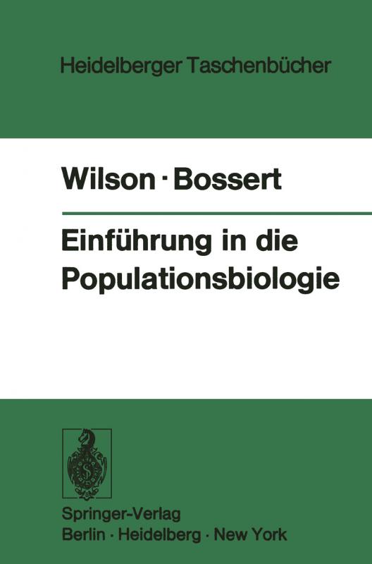 Cover-Bild Einführung in die Populationsbiologie