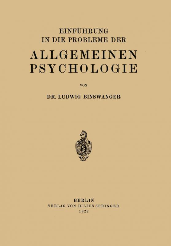 Cover-Bild Einführung in die Probleme der Allgemeinen Psychologie