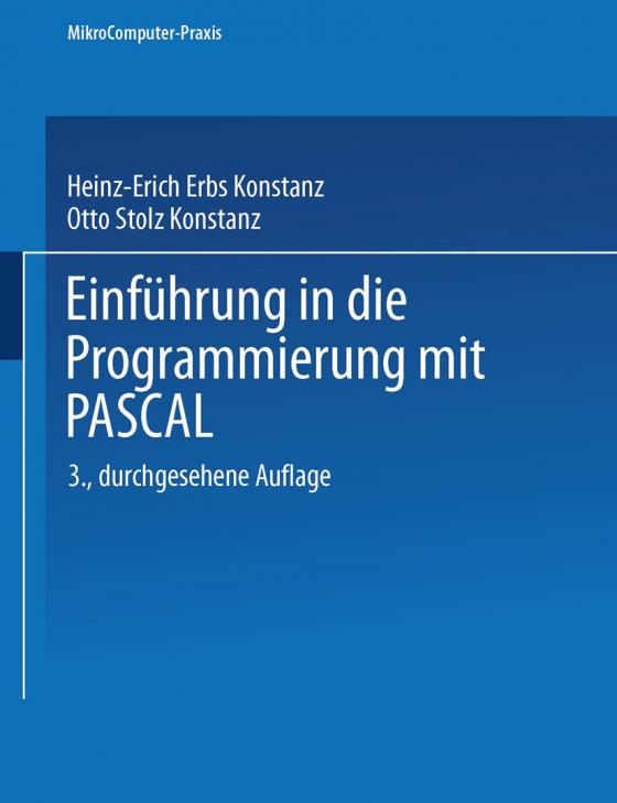 Cover-Bild Einführung in die Programmierung mit PASCAL