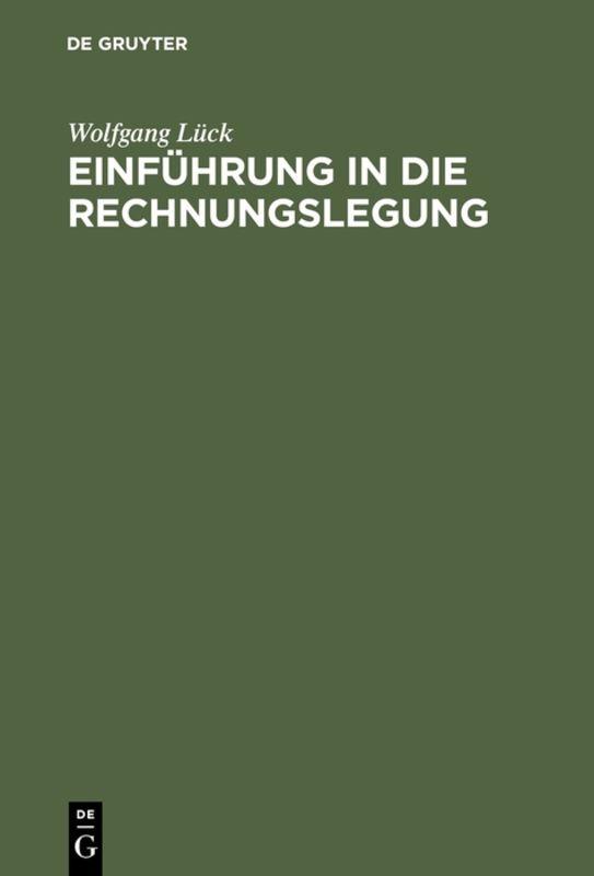 Cover-Bild Einführung in die Rechnungslegung