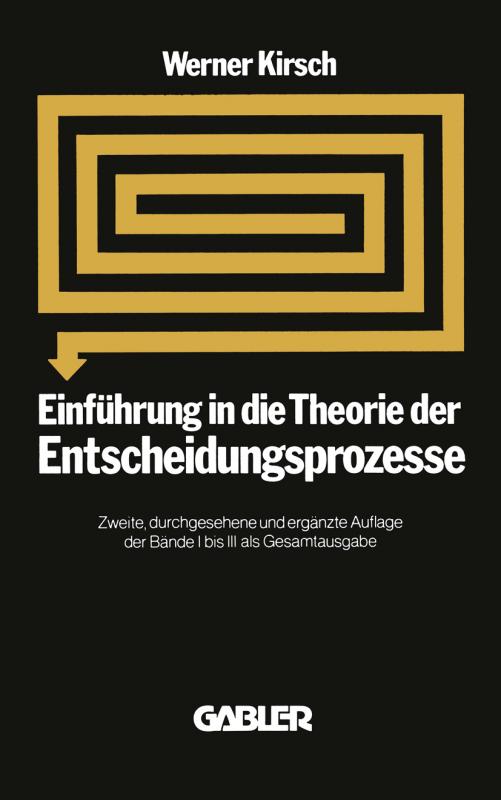Cover-Bild Einführung in die Theorie der Entscheidungsprozesse
