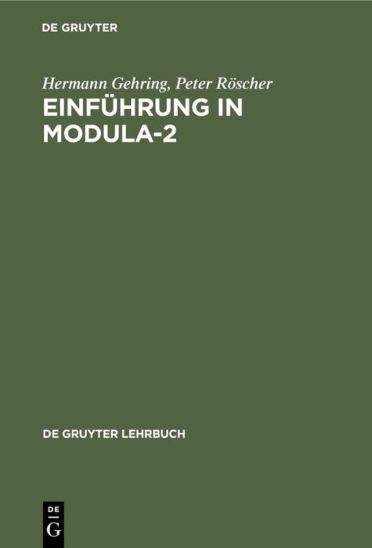 Cover-Bild Einführung in Modula-2