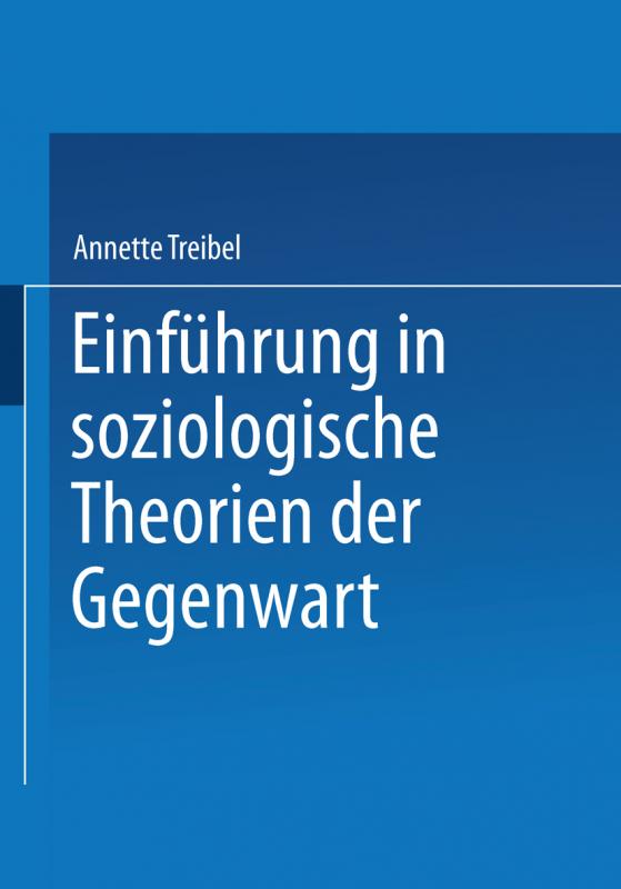 Cover-Bild Einführung in soziologische Theorien der Gegenwart