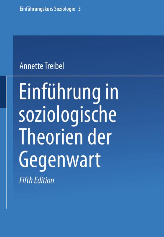 Cover-Bild Einführung in soziologische Theorien der Gegenwart