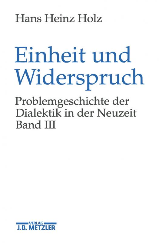 Cover-Bild Einheit und Widerspruch