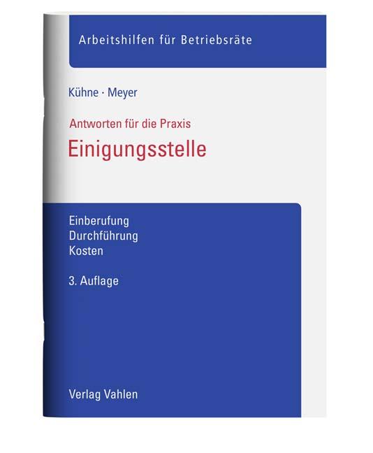 Cover-Bild Einigungsstelle