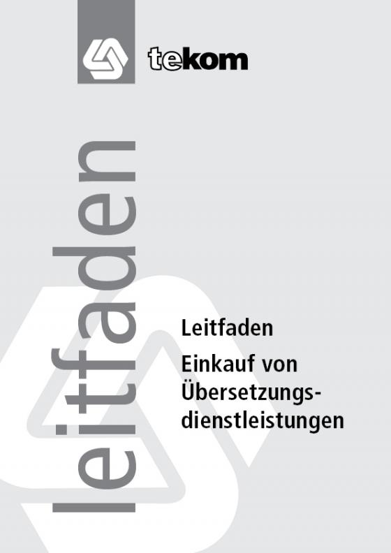 Cover-Bild Einkauf von Übersetzungsdienstleistungen