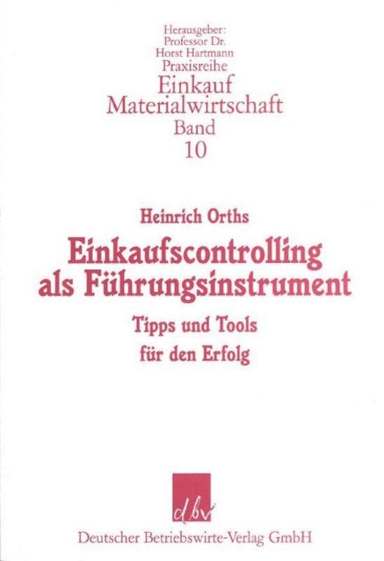 Cover-Bild Einkaufscontrolling als Führungsinstrument.