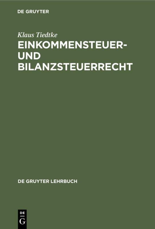 Cover-Bild Einkommensteuer- und Bilanzsteuerrecht