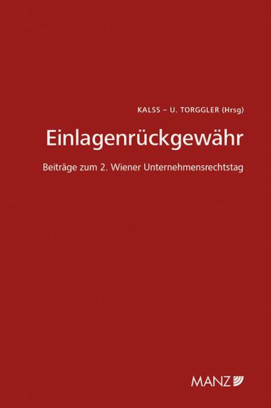 Cover-Bild Einlagenrückgewähr 2. Wiener Unternehmensrechtstag