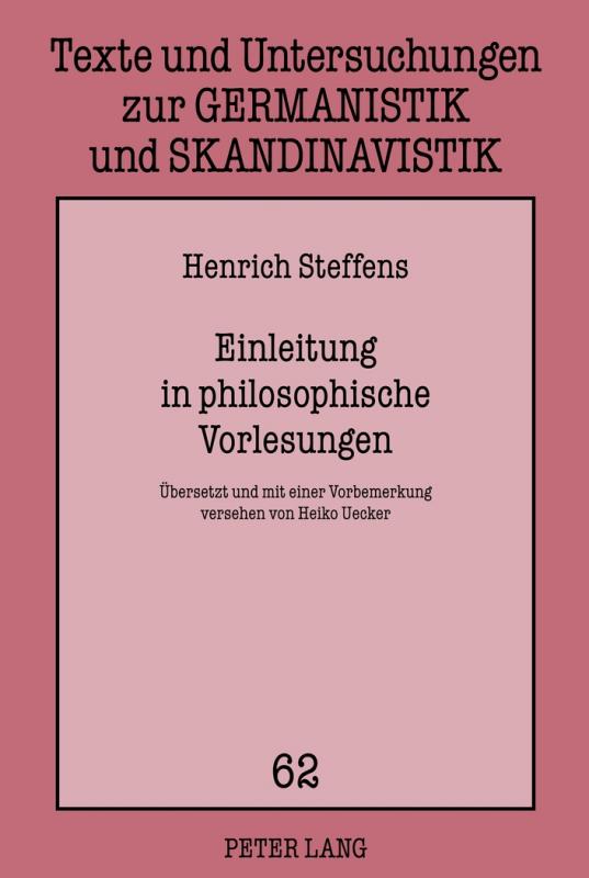 Cover-Bild Einleitung in philosophische Vorlesungen