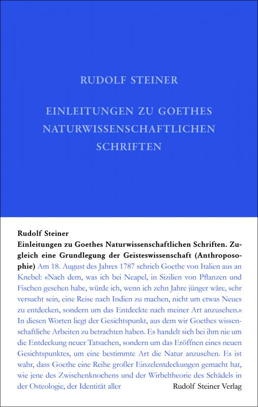 Cover-Bild Einleitungen zu Goethes Naturwissenschaftlichen Schriften