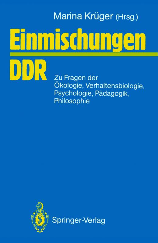 Cover-Bild Einmischungen / DDR