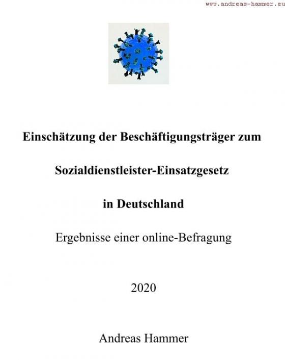 Cover-Bild Einschätzung der Beschäftigungsträger zum Sozialdienstleister-Einsatzgesetz in Deutschland
