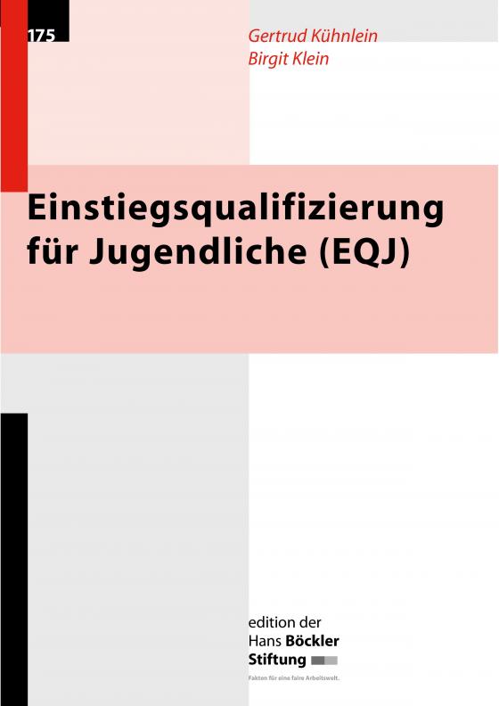 Cover-Bild Einstiegsqualifizierung für Jugendliche (EQJ)