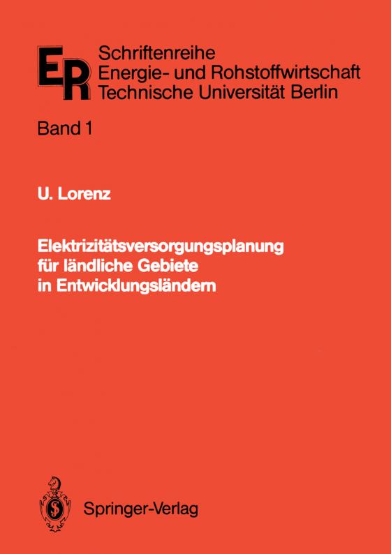 Cover-Bild Elektrizitätsversorgungsplanung für ländliche Gebiete in Entwicklungsländern