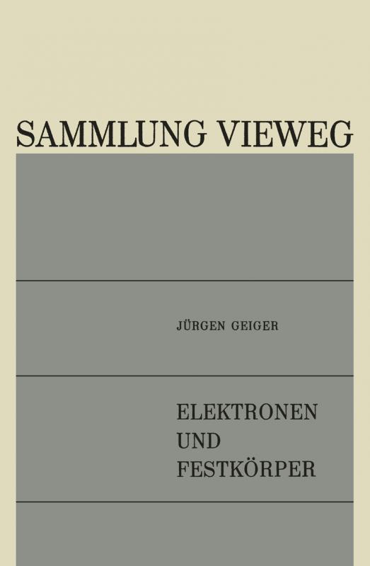 Cover-Bild Elektronen und Festkörper