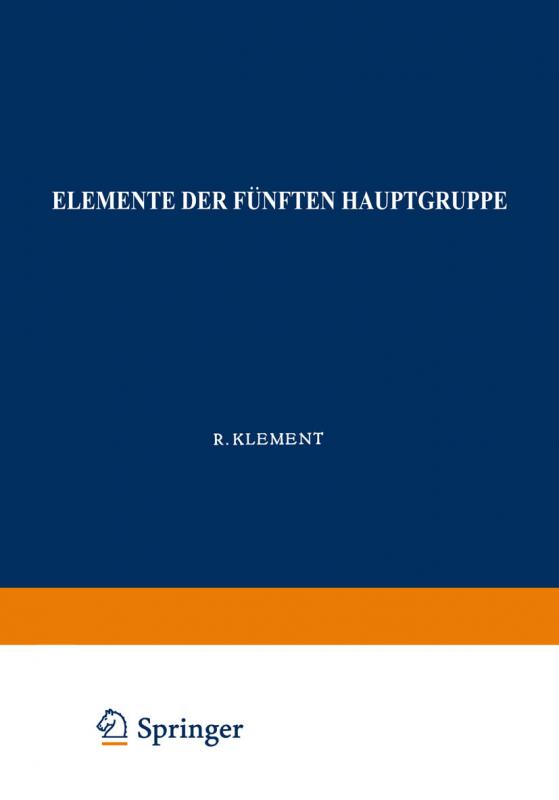 Cover-Bild Elemente der Fünften Hauptgruppe