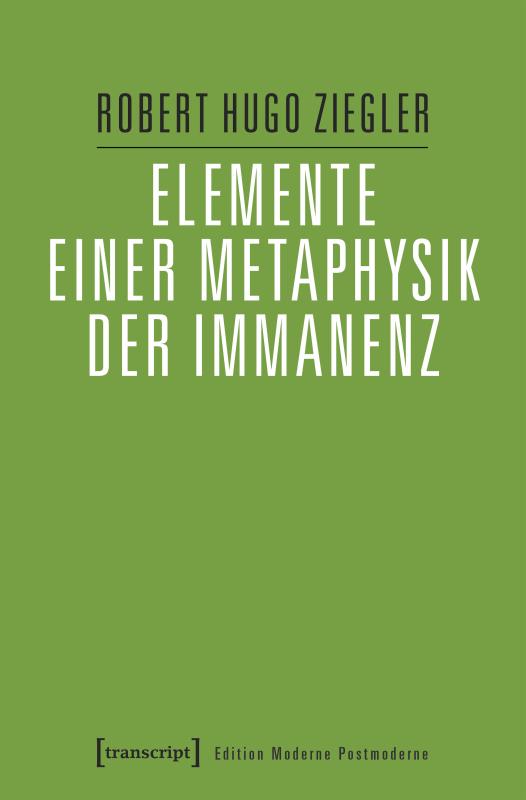 Cover-Bild Elemente einer Metaphysik der Immanenz