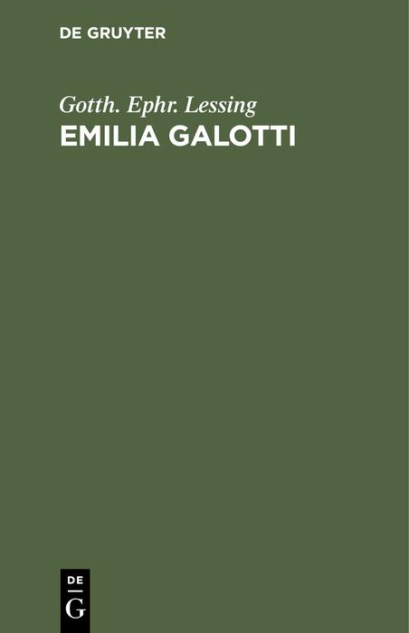 Cover-Bild Emilia Galotti