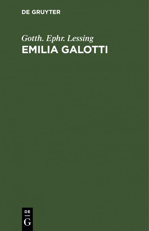 Cover-Bild Emilia Galotti