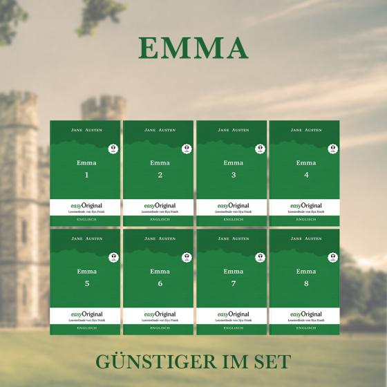 Cover-Bild Emma - Teile 1-8 (Buch + Audio-Online) - Lesemethode von Ilya Frank - Zweisprachige Ausgabe Englisch-Deutsch