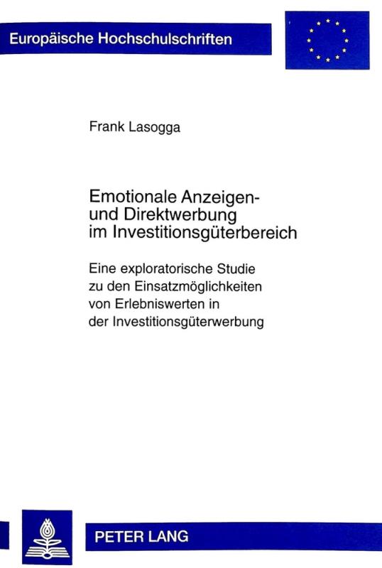 Cover-Bild Emotionale Anzeigen- und Direktwerbung im Investitionsgüterbereich