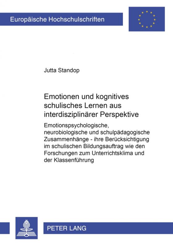 Cover-Bild Emotionen und kognitives schulisches Lernen aus interdisziplinärer Perspektive