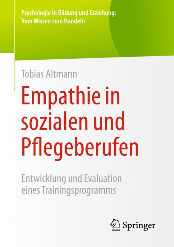 Cover-Bild Empathie in sozialen und Pflegeberufen