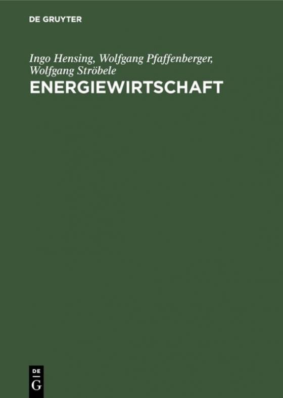 Cover-Bild Energiewirtschaft