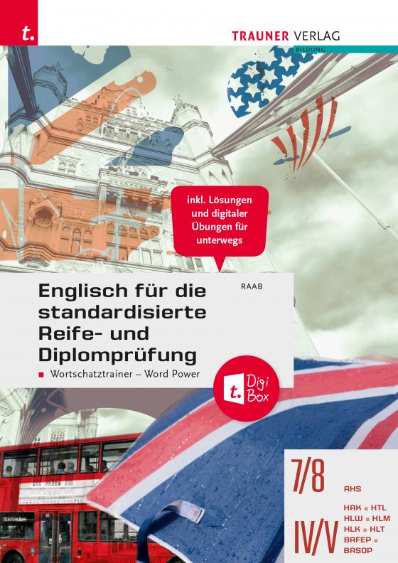 Cover-Bild Englisch für die standardisierte Reife- und Diplomprüfung - Wortschatztrainer Word Power + TRAUNER-DigiBox