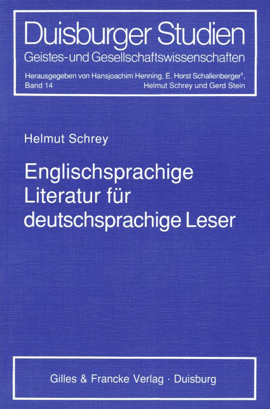 Cover-Bild Englischsprachige Literatur für deutschsprachige Leser