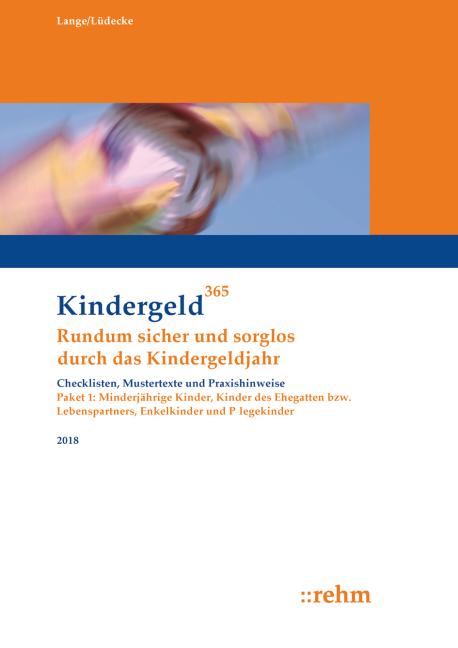 Cover-Bild Enkelkinder, Kinder des Ehegatten bzw. Lebenspartners, Pflegekinder und minderjährige Kinder 2018