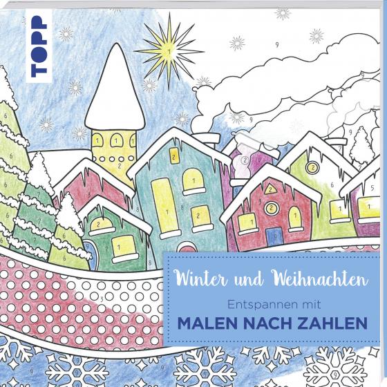 Cover-Bild Entspannen mit Malen nach Zahlen - Winter und Weihnachten