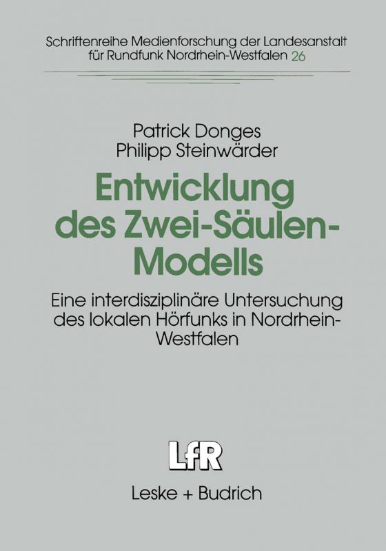 Cover-Bild Entwicklung des Zwei-Säulen-Modells