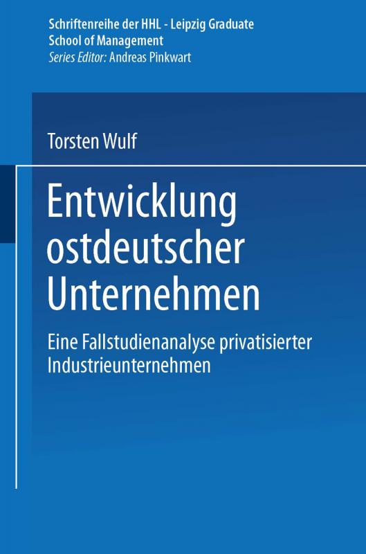 Cover-Bild Entwicklung ostdeutscher Unternehmen