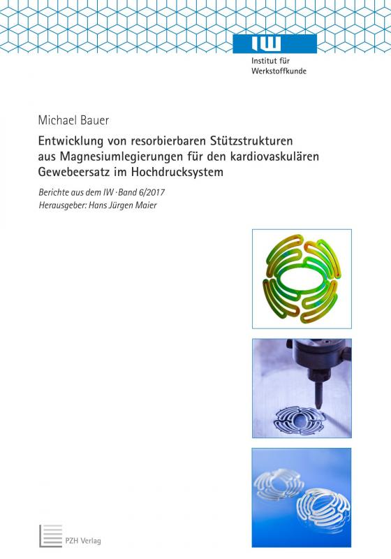 Cover-Bild Entwicklung von resorbierbaren Stützstrukturen aus Magnesiumlegierungen für den kardiovaskulären Gewebeersatz im Hochdrucksystem