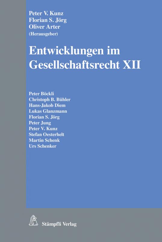Cover-Bild Entwicklungen im Gesellschaftsrecht XII
