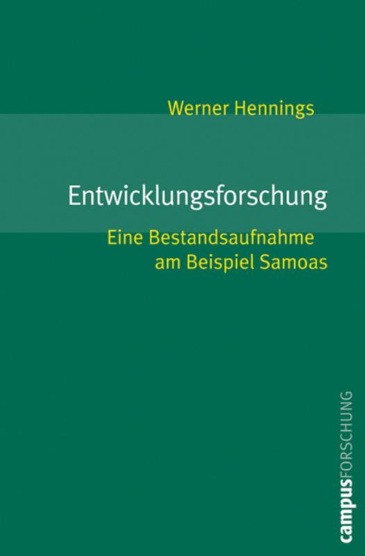 Cover-Bild Entwicklungsforschung