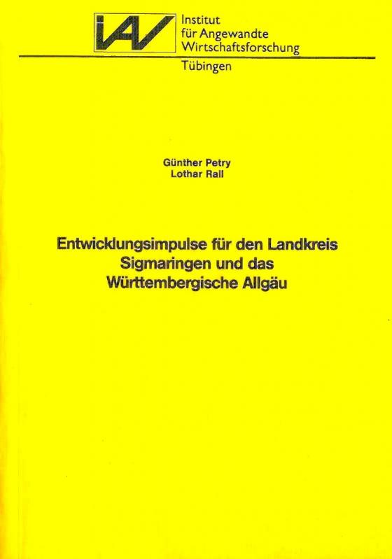 Cover-Bild Entwicklungsimpulse für den Landkreis Sigmaringen und das württembergische Allgäu