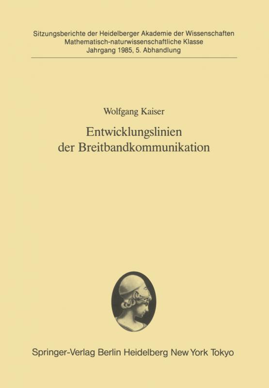 Cover-Bild Entwicklungslinien der Breitbandkommunikation