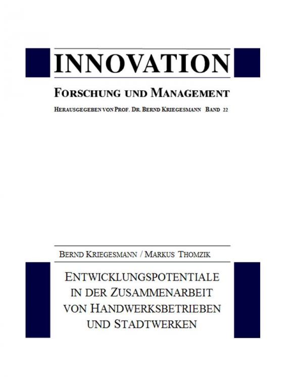 Cover-Bild Entwicklungspotentiale in der Zusammenarbeit von Handwerksbetrieben und Stadtwerken