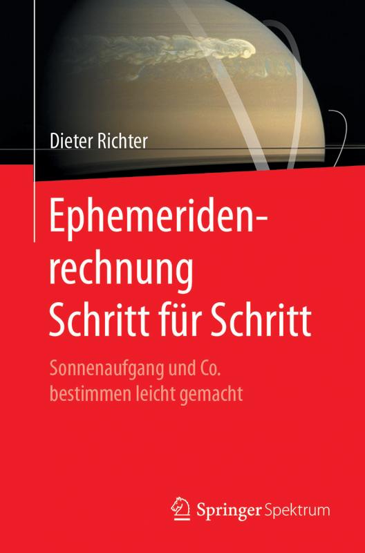 Cover-Bild Ephemeridenrechnung Schritt für Schritt