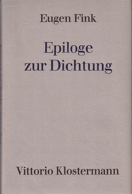 Cover-Bild Epiloge zur Dichtung